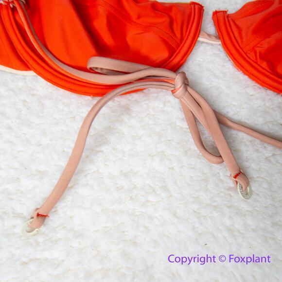 New! Set! Zulu & Zephyr Free People‎ Tie Curve Brief Bikini, size 10 - Picture 10 of 15